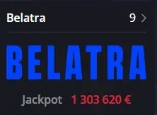 Belatra jackpots