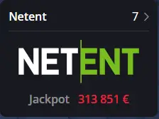 NetEnt jackpots