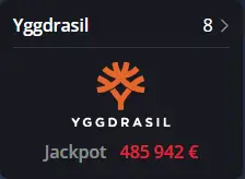 Yggdrasil jackpots